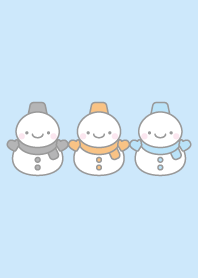 黒オレンジ青:雪だるまトリオ着せかえ