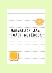 MARMALADE JAM TOAST NOTEBOOK-YELLOW GRj