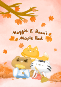 Maggie&Boom Bear-Maple Red