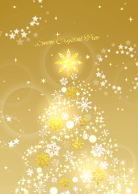 Snow Crystal Tree Gold & Gold. Ver.2
