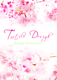 Happy blossoms of the watercolor