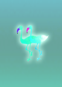 Simple Flamingo Light Blue