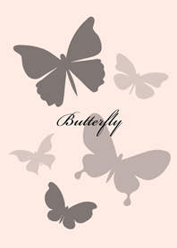 Butterflies flying(Sakura pink)