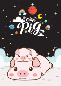 Cute Pigs Black