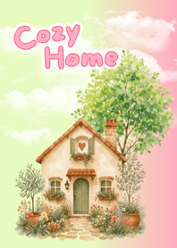 Cozy Home green & Pink.w