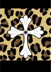 十字架　 Y2K アメカジ グランジ ヒョウ柄