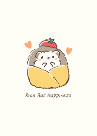 Hedgehog&Onigiri:beige 2