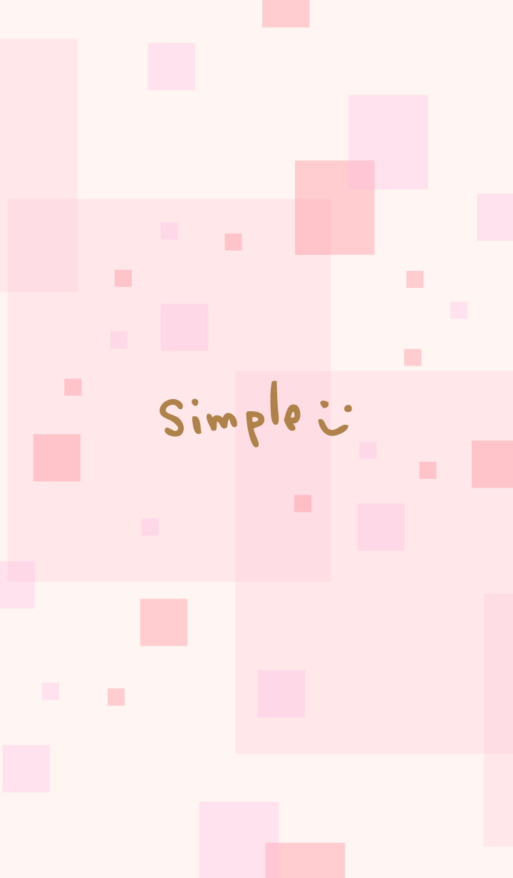 Pink square smile2