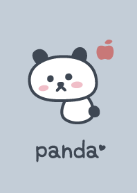 熊貓*藍色*蘋果