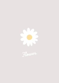 White Flower (Gray Beige)