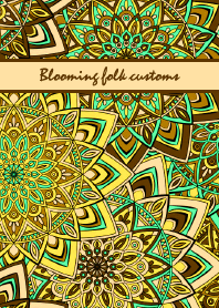 Blooming folk customs-Khaki