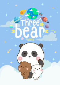 เจ้าหมีขี้เล่น กาแล็กซี่ สีฟ้า