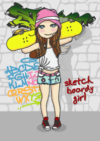 sketch boardy girl
