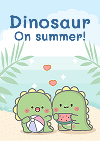Dinosaur on summer
