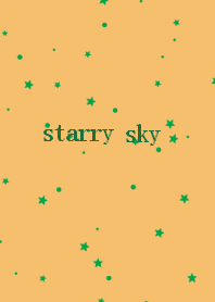 starry sky -greenorange-