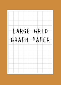 LARGE BLACK GRID GRAPH PAPER/BROWN/OR