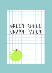GREEN APPLE GRAPH PAPER/DUSTY MINT