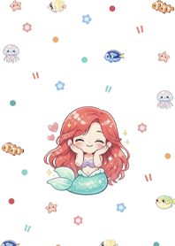 Cute little mermaid (Pp)