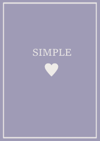 SIMPLE HEART =blue lavender=