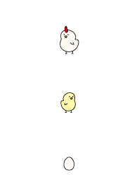 にわとりさんとひよこちゃん