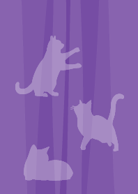 Cat and cat...on purple