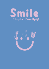 Smile & Tulip Pale pastel blue