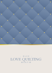 LOVE-QUILTING DUSKY BLUE