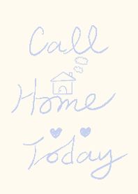 ❤︎かわいい英語の手書き/今日家に電話する