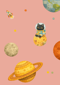 Space Cat01 pink & blue