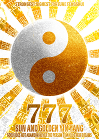 最強最高金運風水 太陽と黄金の太極図 7