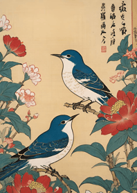 浮世絵 -鳥 040878