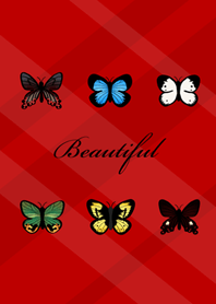 Cute charming Butterfly!(Red)