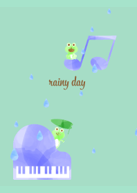 Rainy Day Music2 on blue green