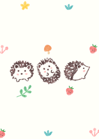 可愛いハリネズミ mong