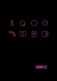 Adult Simple / Black Light Pink g