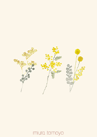 simple 春待つミモザブーケ