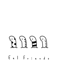 Eel Friends /WH black.