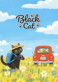 可愛的幸運黑貓主題 84