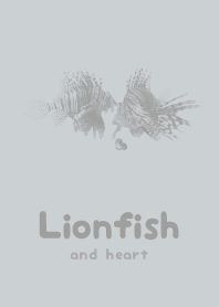 Lionfish & heart Sky Gray