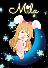 Mila - Bunny girl on Blue Moon