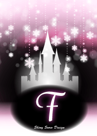 F-Initial-Snow Castle-Baby pink