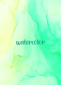 Pastel watercolor-GREEN 15