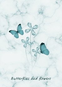 Marble and butterflies3 dull green38_1