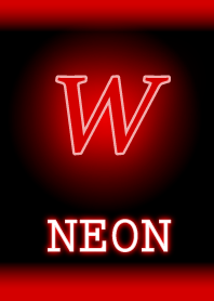 W-Neon Red-Initial