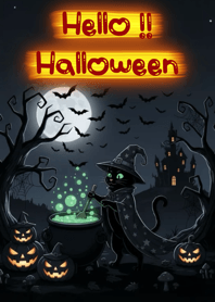 Halloween Magic Black Cat