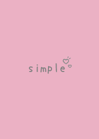 simple heart Theme Happy white pink gray
