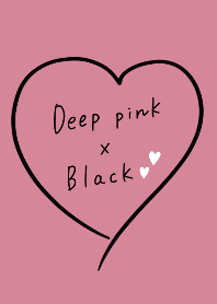 deep pink and black