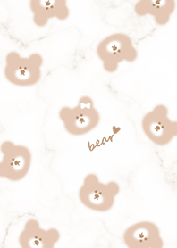 Bear, Ribbon and Marble brown03_2
