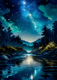 Beautiful starry night view#572