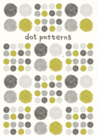 dot pattern20 - watercolor painting-